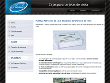 Tablet Screenshot of cajastarjetasdevisita.com